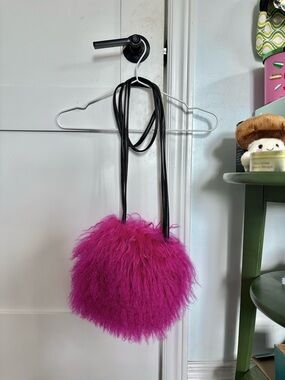 Jeanne Lottie faux fur purse